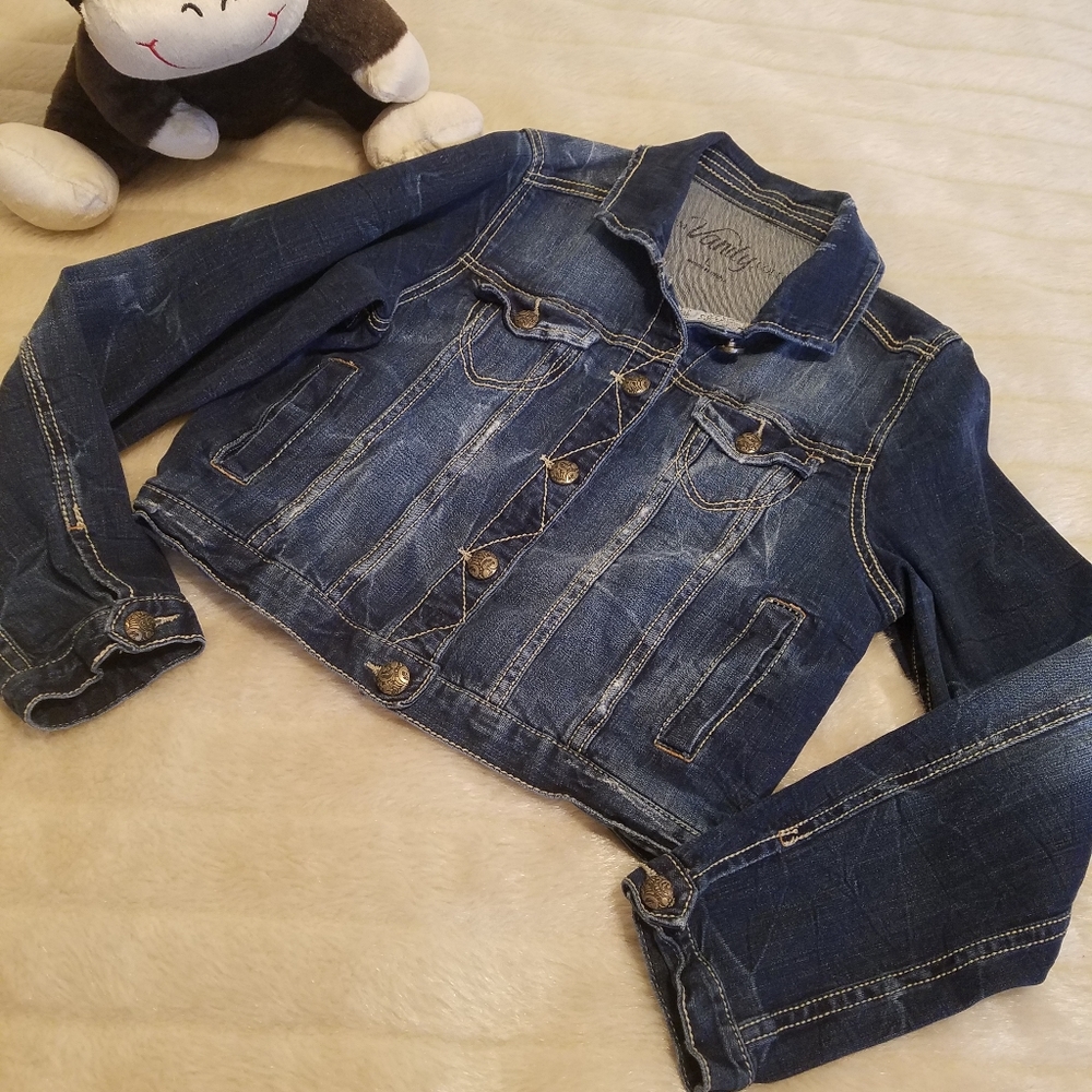 Premier Vanity Collection Denim Jean Jacket Size L